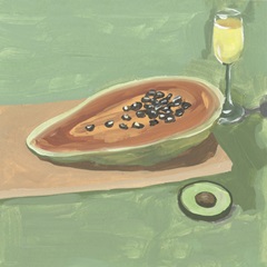 Still Life with Papaya II