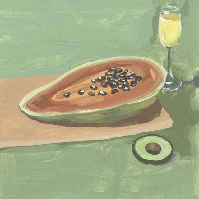 Still Life with Papaya II