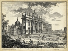 Veduta della Basilica di S. Giovanni Laterano