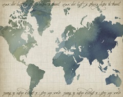 Watercolor Map Collection A