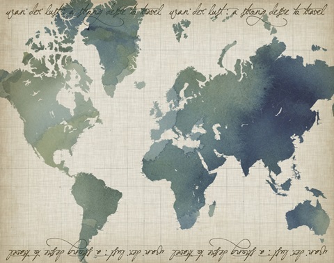 Watercolor Map Collection A