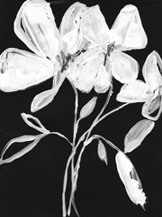 White Whimsical Flowers I