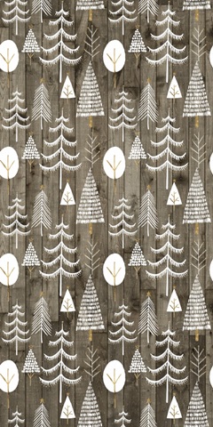Wooded White Christmas Collection E