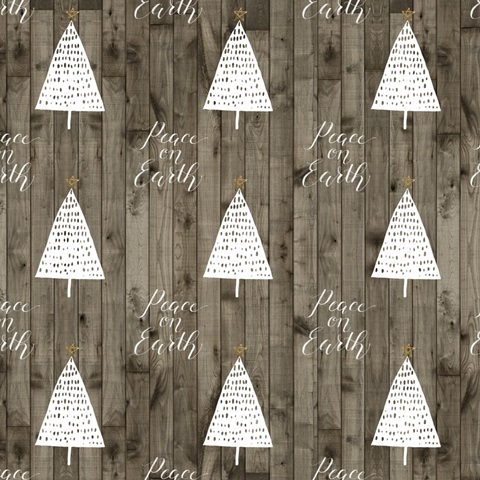 Wooded White Christmas Collection I