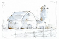 Barnyard Pencil Sketch I