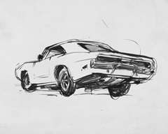Classic Car Sketch I