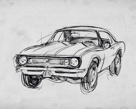Classic Car Sketch III