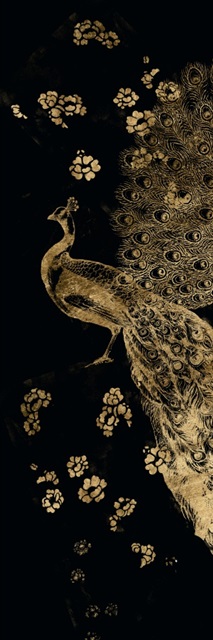 Gilded Peacock Triptych I