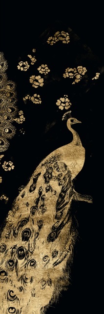 Gilded Peacock Triptych III