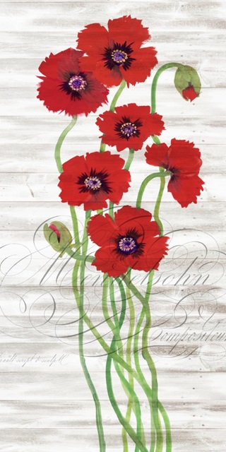 Red Poppy Panel II