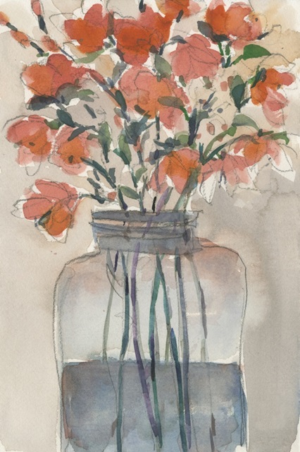 Flowers in a Jar I