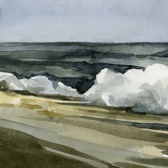 Loose Watercolor Waves IV