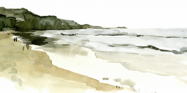 Simple Watercolor Coast II