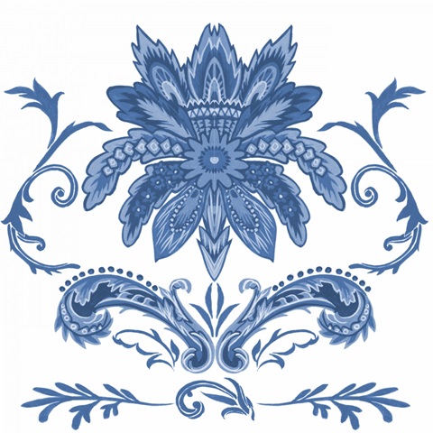 Indigo Chintz IV