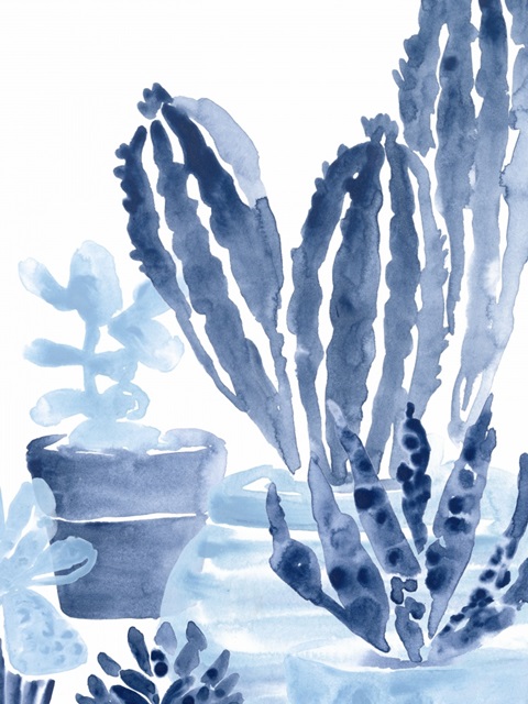 Indigo Succulent I