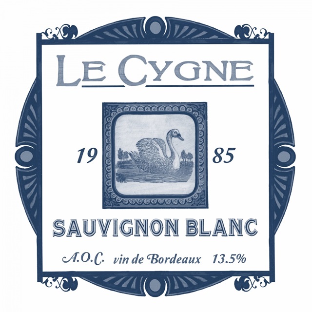 Indigo Wine Labels VIII