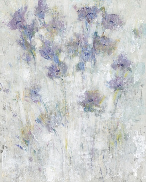 Lavender Floral Fresco I