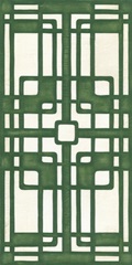Non-Embellished Emerald Deco Panel I