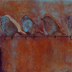 Row of Sparrows I