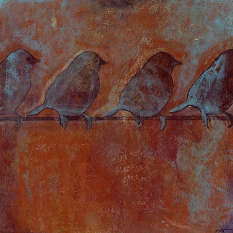 Row of Sparrows II