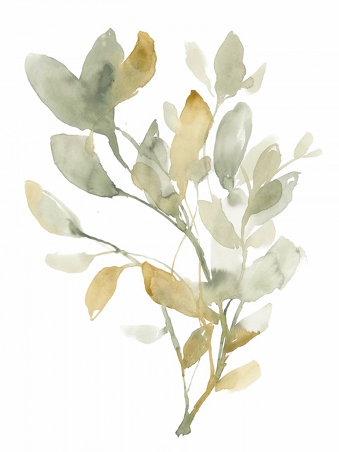 Sage and Sienna Leaves I