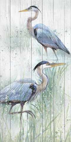 Seaside Heron Pair I