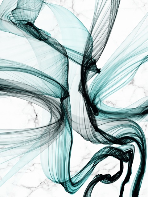 Teal Ribbons VII