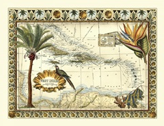 Tropical Map of West Indies