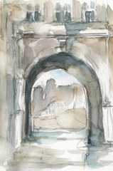 Watercolor Arch Studies IV