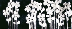 White Flowers on Black I