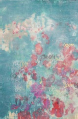 Embellished Teal Rose Garden I
