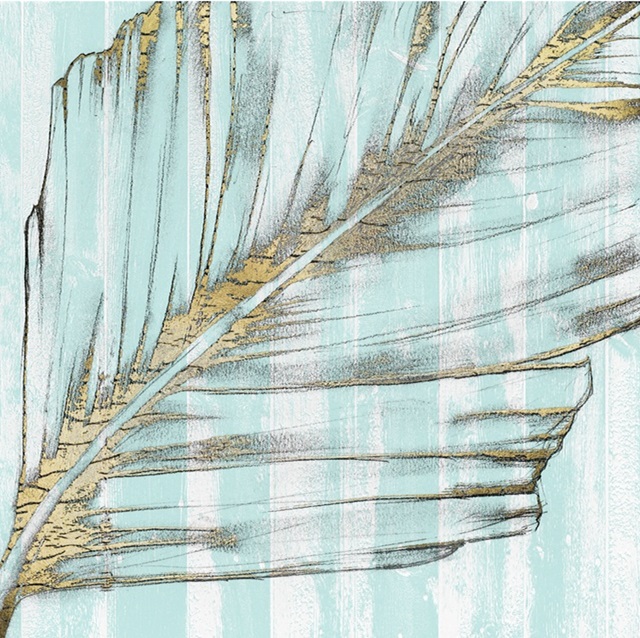 Beach Frond in Gold I