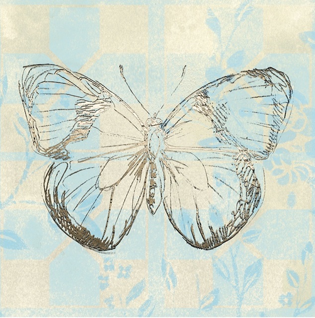 Butterfly Blossom Tile IV