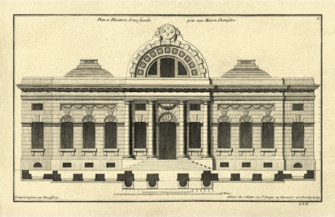 Crackl BandW Architectural Facade III