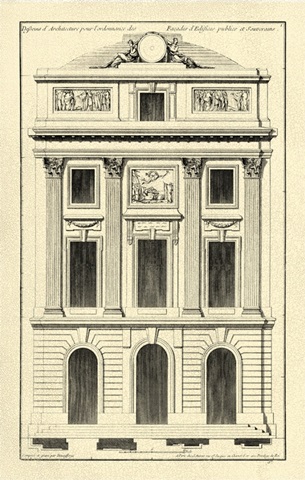Crackle BandW Architectural Facade II