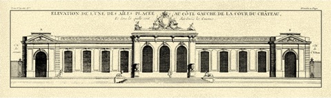 Crackled B and W Palace Facade IV