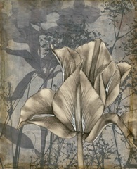 Embellished Tulip and Wildflowers III