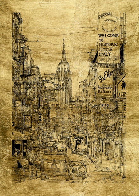 Gilded City Scene II