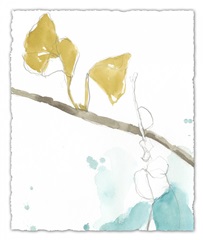 Ginkgo on Dusty Teal II