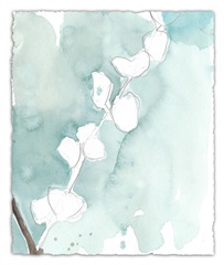 Ginkgo on Dusty Teal V