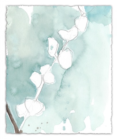 Ginkgo on Dusty Teal V