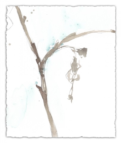 Ginkgo on Dusty Teal VIII