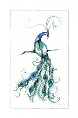 Aquarelle Peacock I