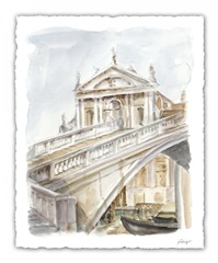 Architectural Watercolor Study I