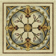 Crackled Cloisonne Tile III