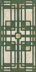 Embellished Emerald Deco Panel I