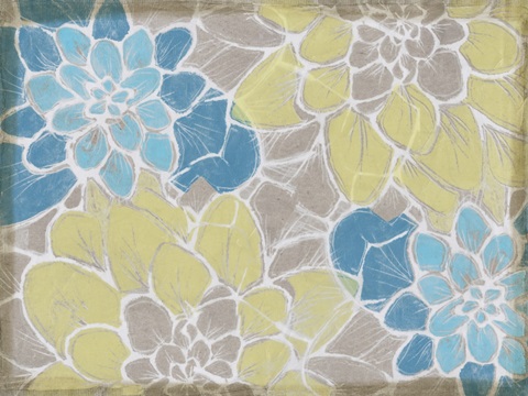 Embellished Graphic Dahlias