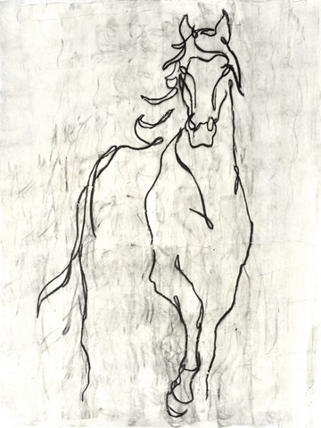 Embellished Horse Contour