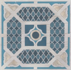 Embellished Indigo Lattice IV