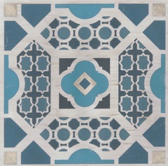 Embellished Indigo Lattice V